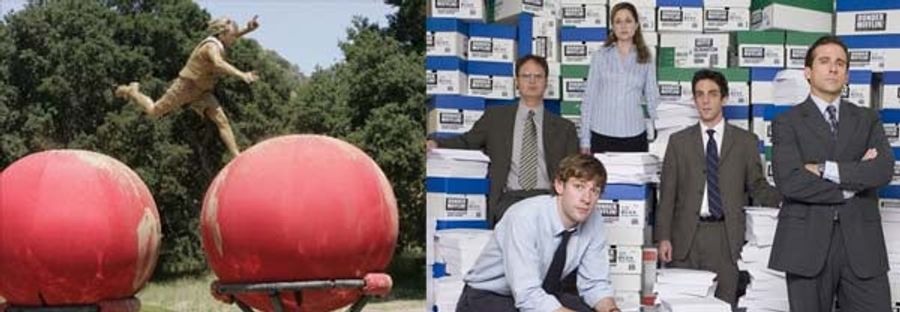 It's Giant Balls Vs. Dwight Schrute For Hearts And Minds On Super Bowl Sunday