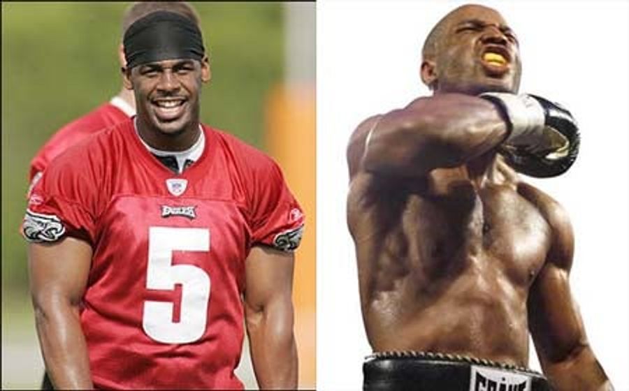 Bernard Hopkins Not Exactly In Donovan McNabb's Corner