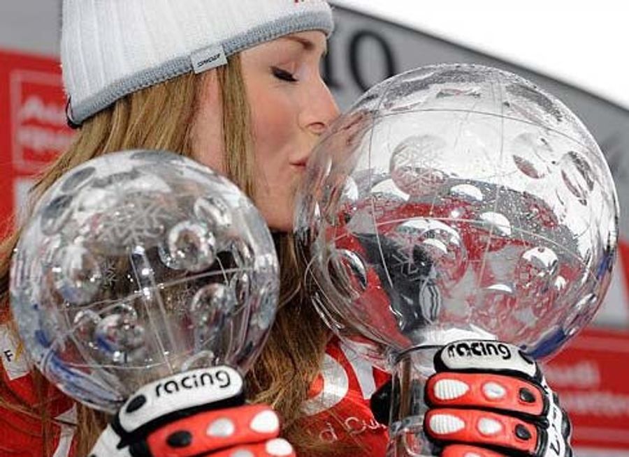 Lindsey Vonn Loves Spherical Sports Trophies, Cows