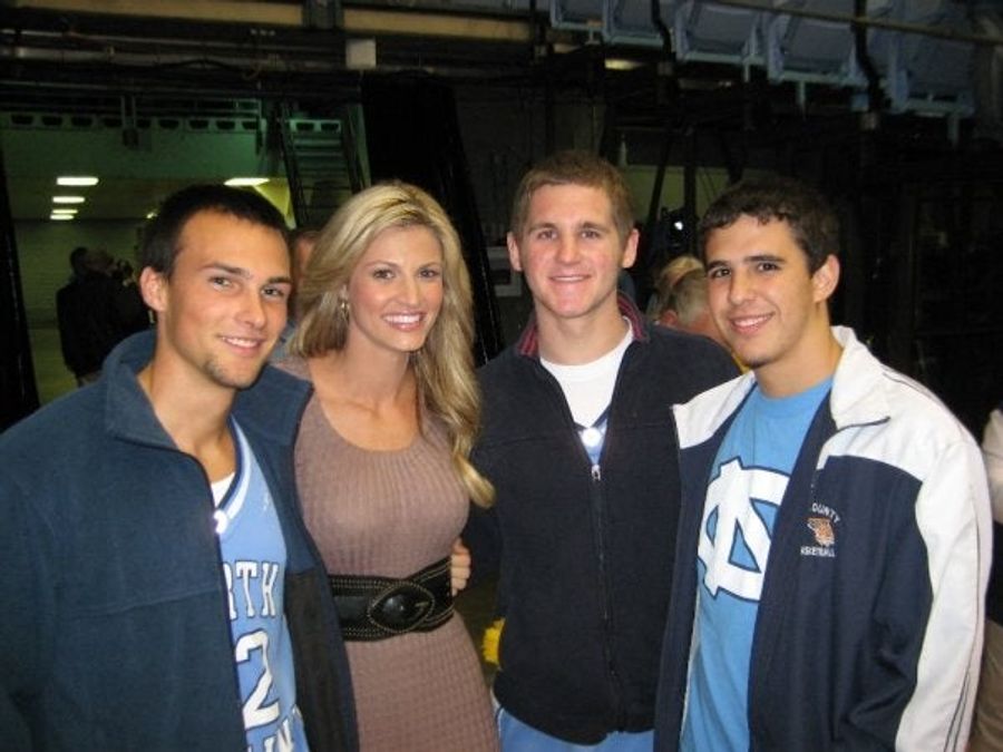 Erin Andrews Is Not Creeped Out by These Fine, Upstanding Tar Heels