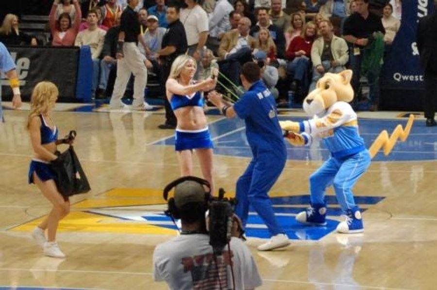 What's Cuter Than A Mascot Holding A Box Of Kittens?