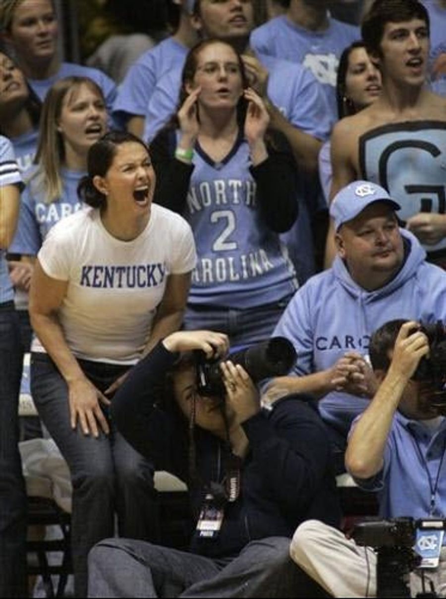 Kentucky Falls To North Carolina Despite Ashley Judd's Admonitions For Improved Defense