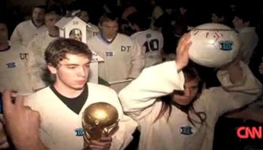 The Church Of Maradona Makes Baby Jesus Cry