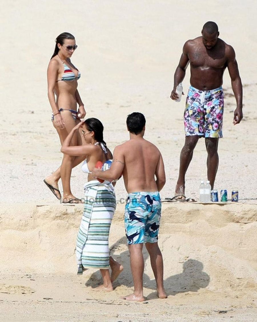 On The Beach With Baron Davis And Mrs. Fantastic