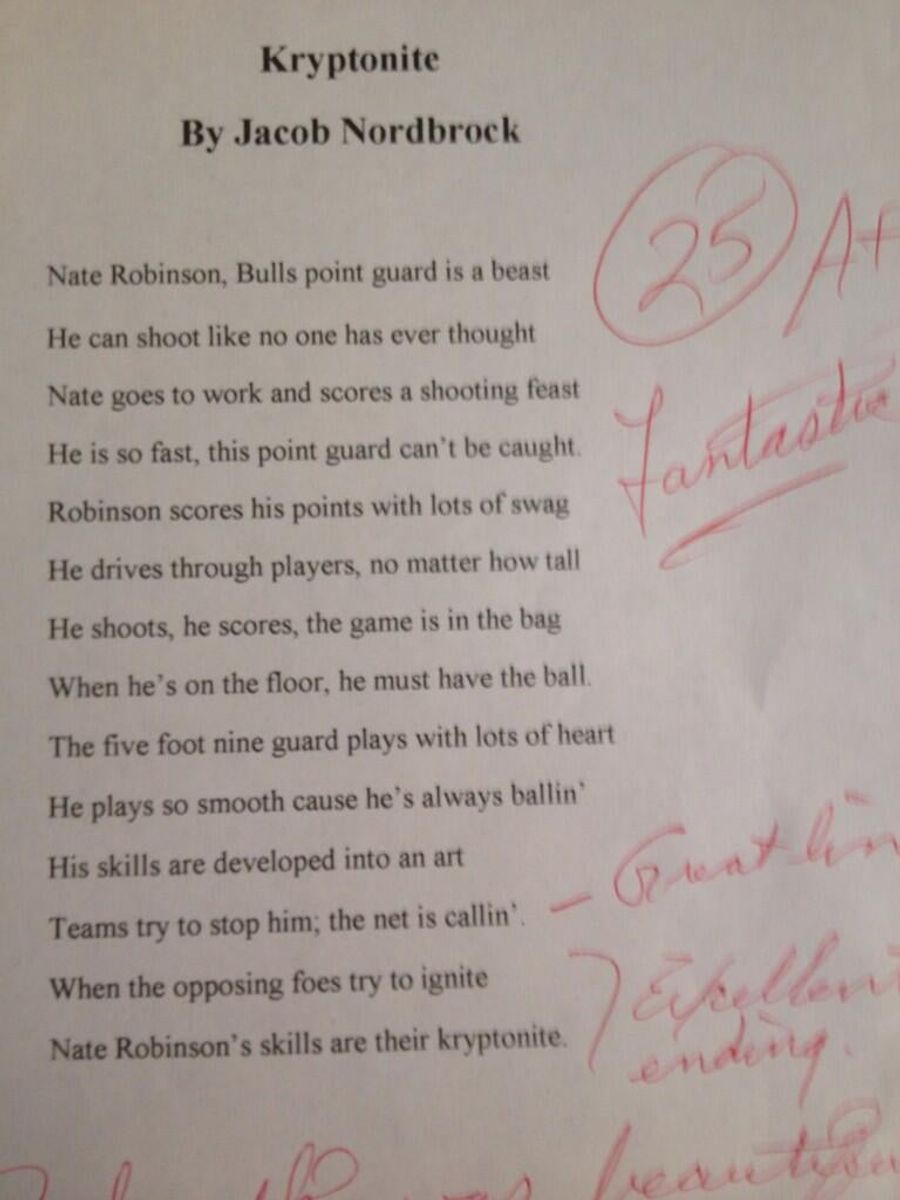 This Kid&#39;s Poem About Nate Robinson Is Actually Kind of Beautiful