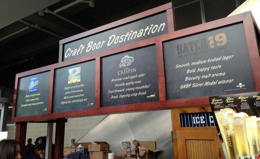 Everything Sold At The Yankees&#39; New &quot;Craft Beer&quot; Stand Is Owned By MillerCoors, And Half Of Them Aren&#39;t Actually Beers