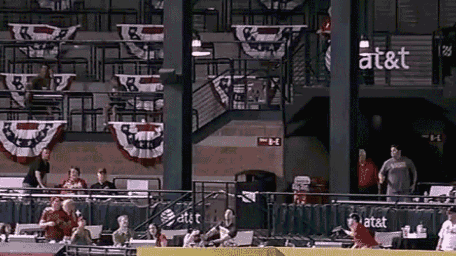 "Nice Going, Boyfriend!" Perfect Gentleman Runs Away From Home Run Ball, Lets It Hit Female Companion In The Face