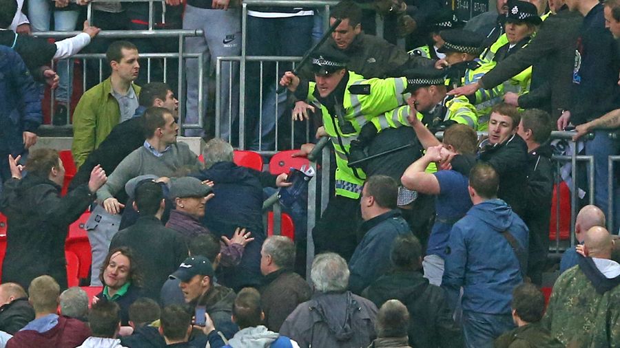 FA Cup Semifinal Gets Violent As Millwall Fans Fight Cops, Each Other
