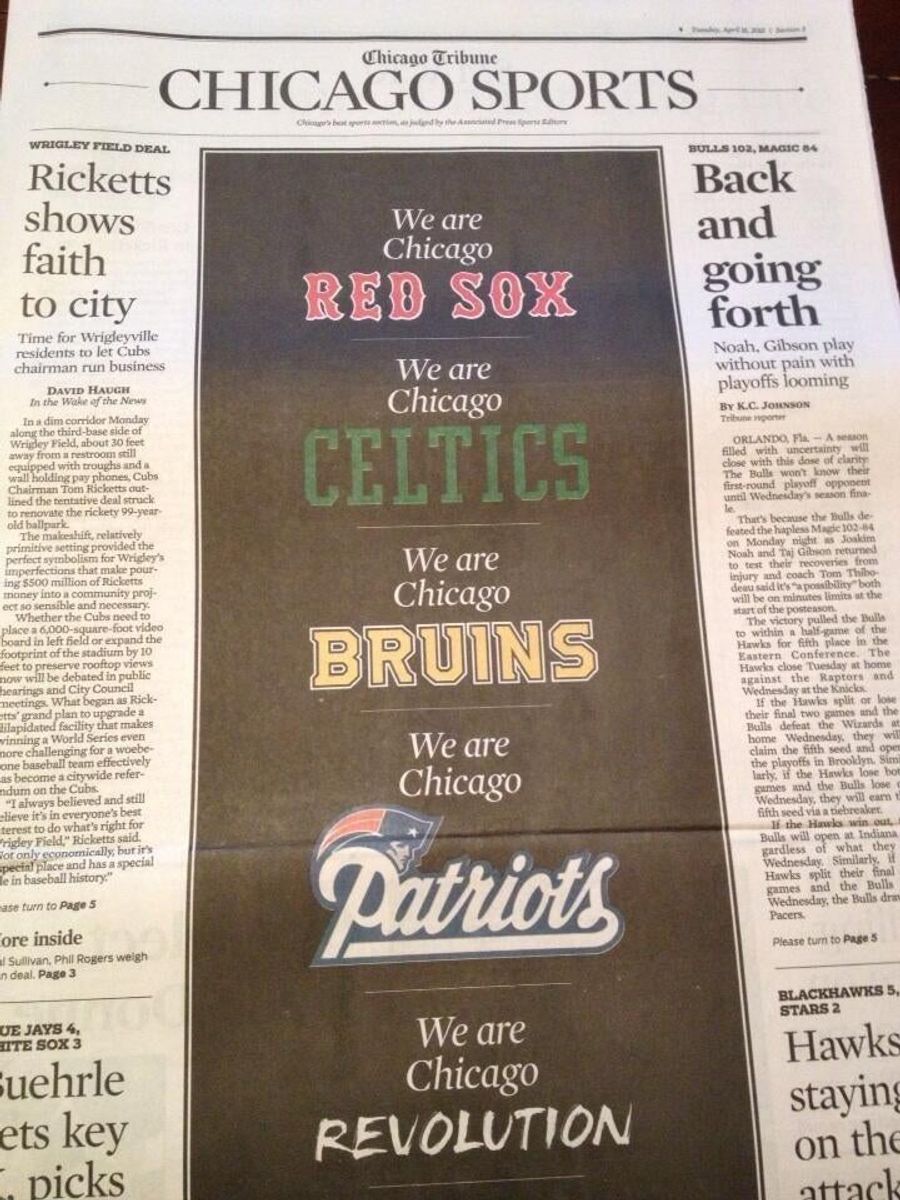 <em>Chicago Tribune</em> Takes Back Its Post-Bombing Tribute To Boston