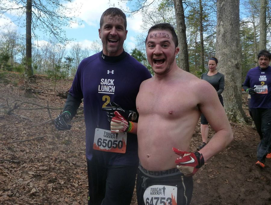 John Harbaugh Made A Shirtless Friend At An Adventure Race