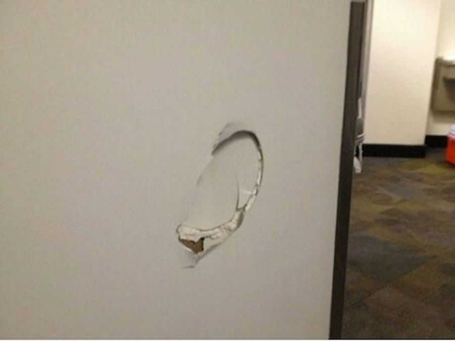 Kenneth Faried Kicked This Hole In A Wall After Last Night's Loss