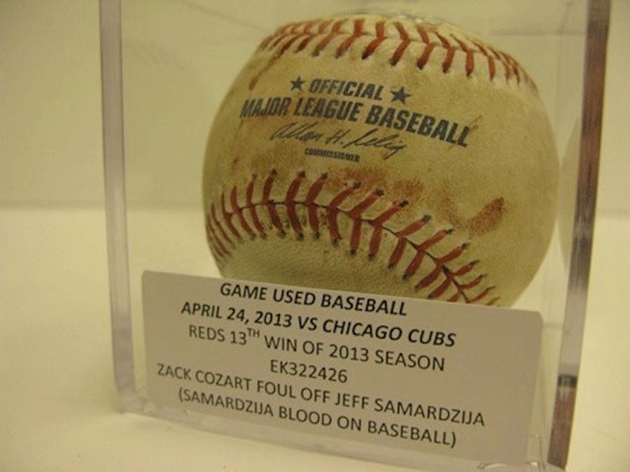 The Reds Auctioned Off A Ball Covered In Jeff Samardzija&#39;s Blood