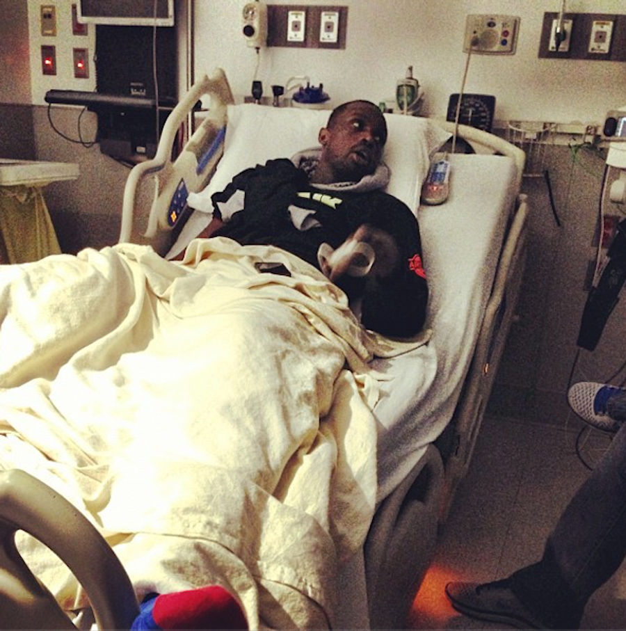 Here&#39;s Luol Deng Cheering On His Team From A Hospital Bed