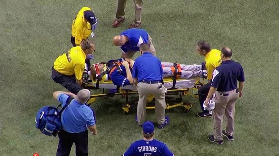 Video: Toronto Blue Jays Pitcher J.A. Happ Hit In Head By Line Drive