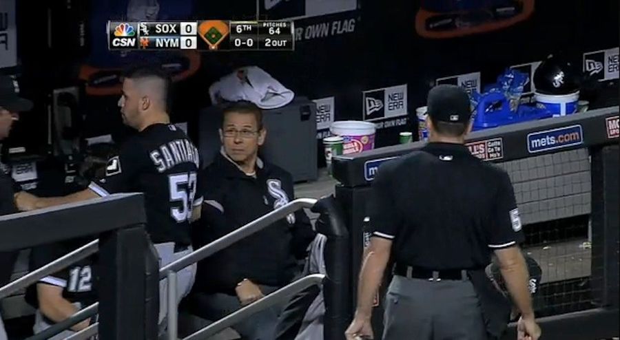 White Sox Pitcher Hector Santiago Forgets His Turn To Bat