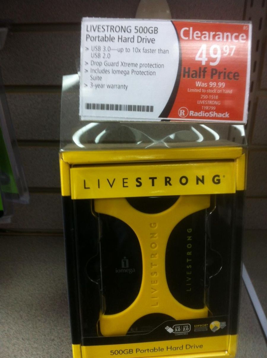 Livestrong Portable Hard Drive Is A Steal, Boasts Increased Speed