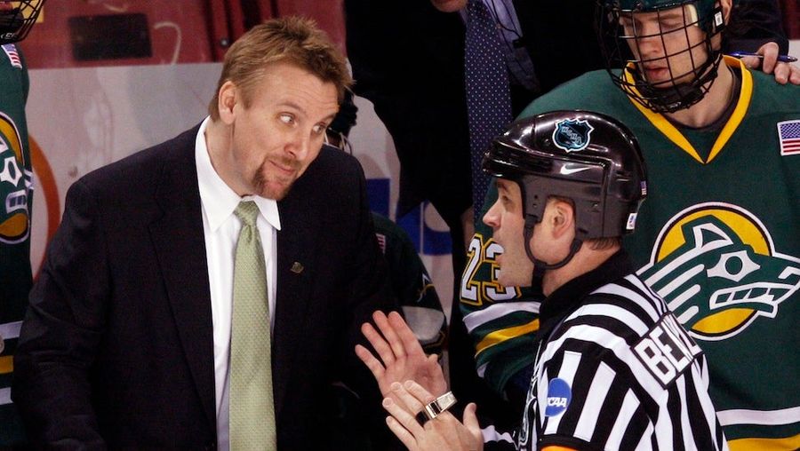 College Hockey Coach Accused Of Slashing Player With Hockey Stick