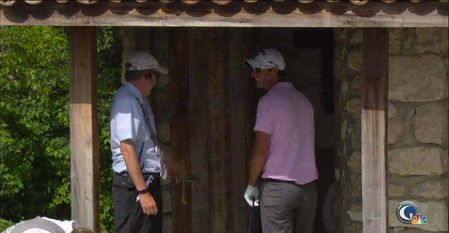 Golfer Hits Tee Shot Into A Bathroom, Sends Announcers Into Giggles