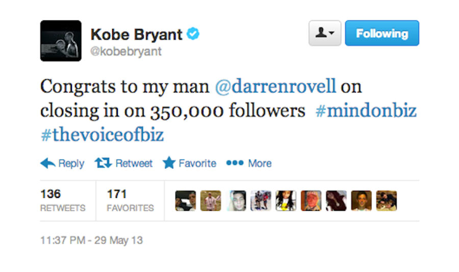 Kobe On Rovell: &quot;The Voice Of Biz.&quot; Oh My God, I Am Dying