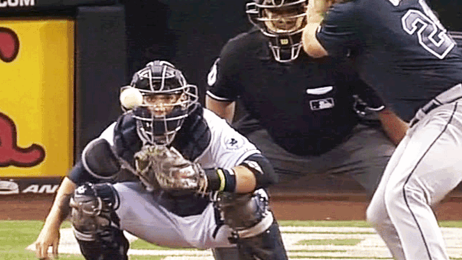 Evan Gattis Slugged The Rosin Off A Baseball
