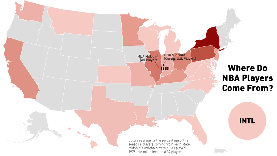 Infographics: Where Do Pro Basketball Players Come From?