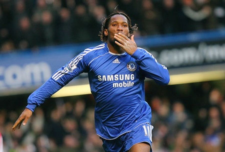 Drogba Blows Kisses, Hirshey Blows
