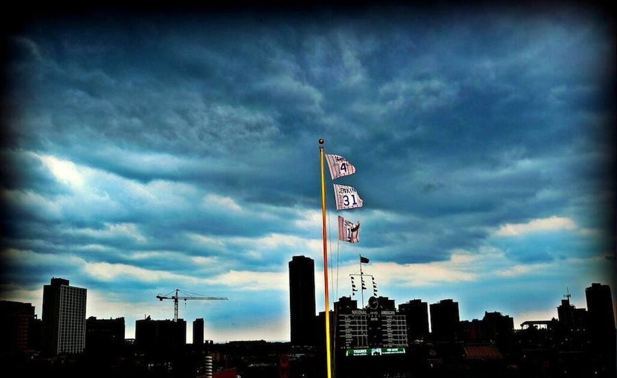 The Sky Above Wrigley Field Today Was Spectacularly Haunting