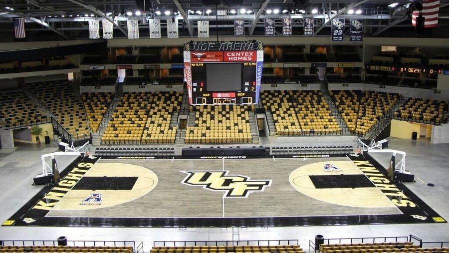UCF Unveils Striking New Black-Stained Court