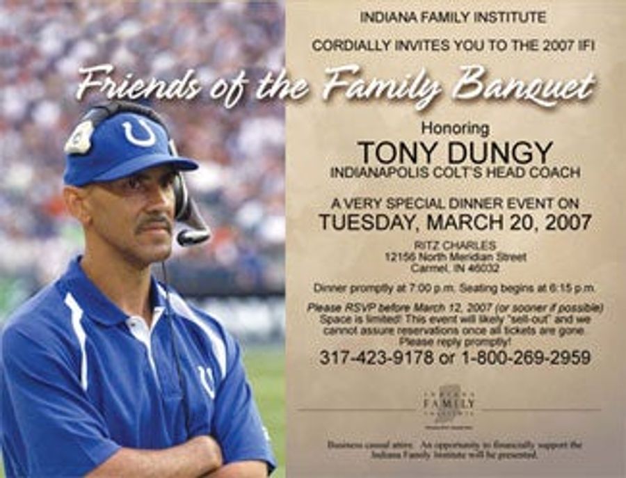 Tony Dungy's Rabid Fan Base