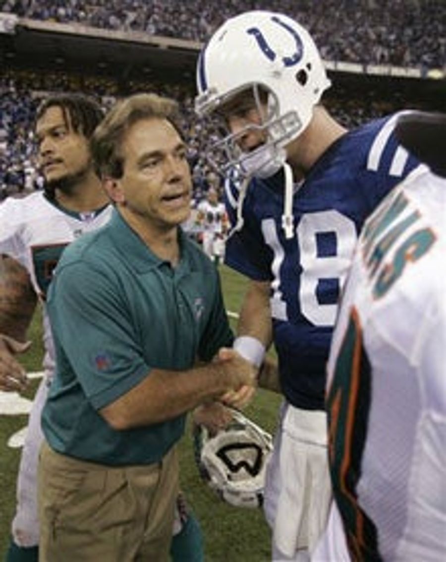 Nick Saban's Odd Way Of Bonding With Reporters