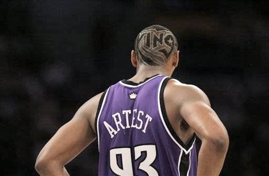 The Back Of Ron Artest&#39;s Head Is A Canvas