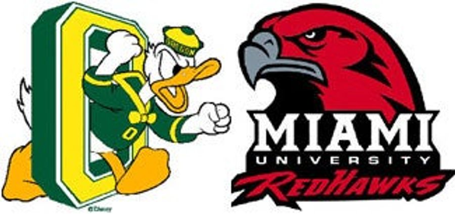 NCAA Pants Party: Oregon Vs. Miami Of Ohio