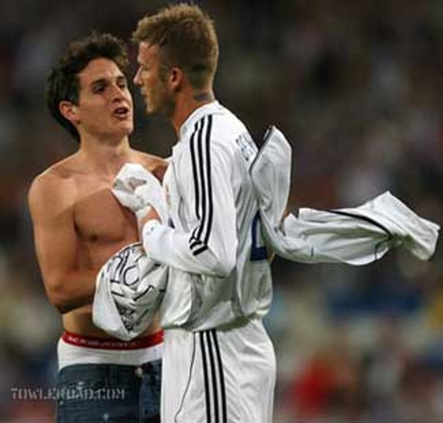 Giving Beckham The Shirt Off Your Back (And Almost The Pants Too!)