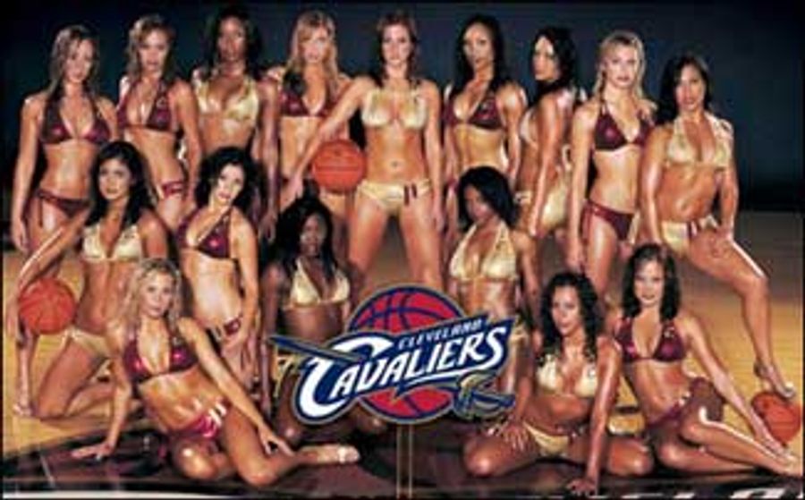 Please Keep Six Feet Between You And The Cavs Dancers