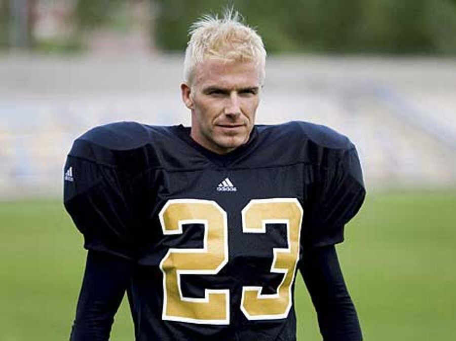 David Beckham Is Trying Rather Hard To Make It Clear He's Tough