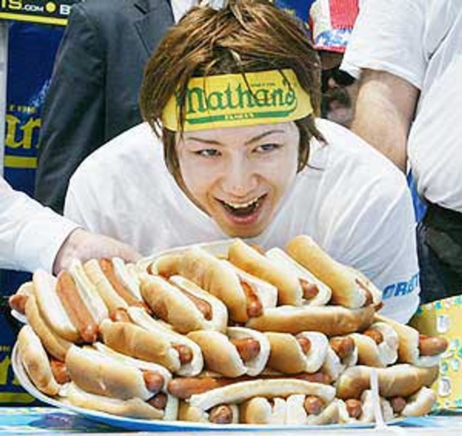 It&#39;s Kobayashi Vs. Chestnut, For All The Folic Acid