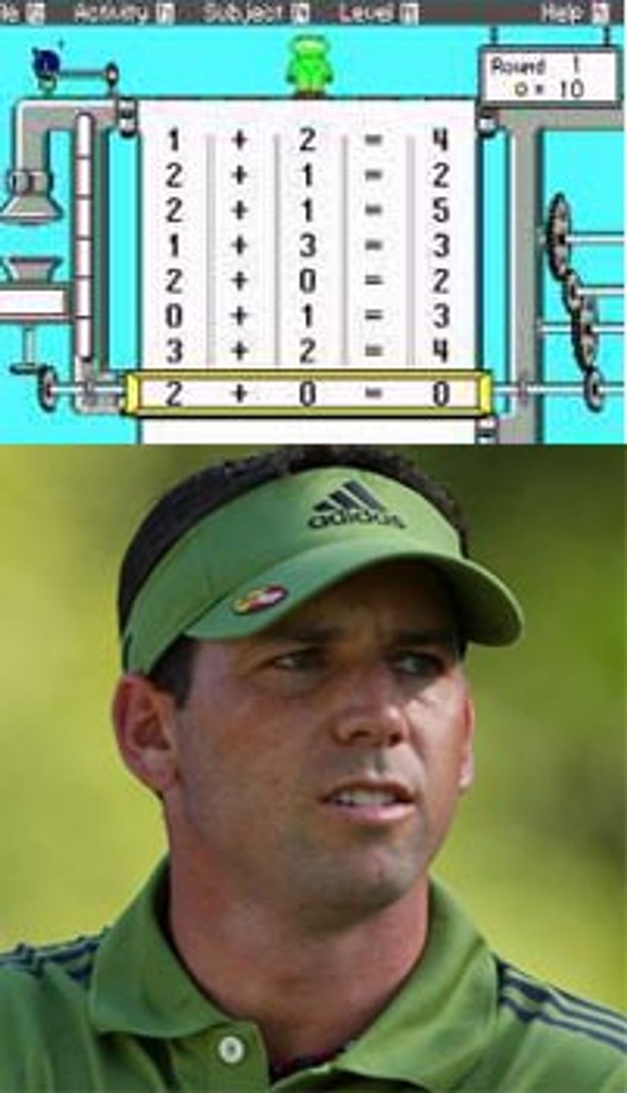 Sergio Garcia Struggles With Remedial Math