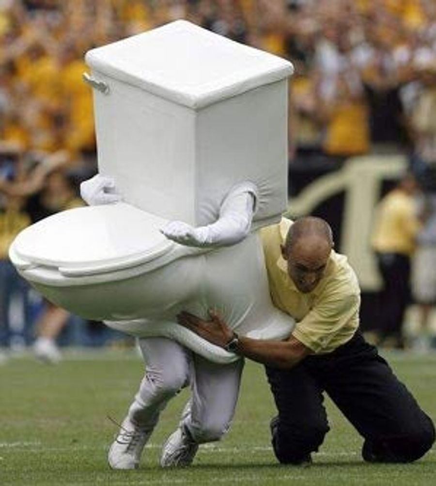 Imagine Being The Guy In The Plunger Costume