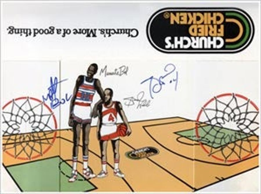 Manute Bol And Spud Webb Can Sell Chicken
