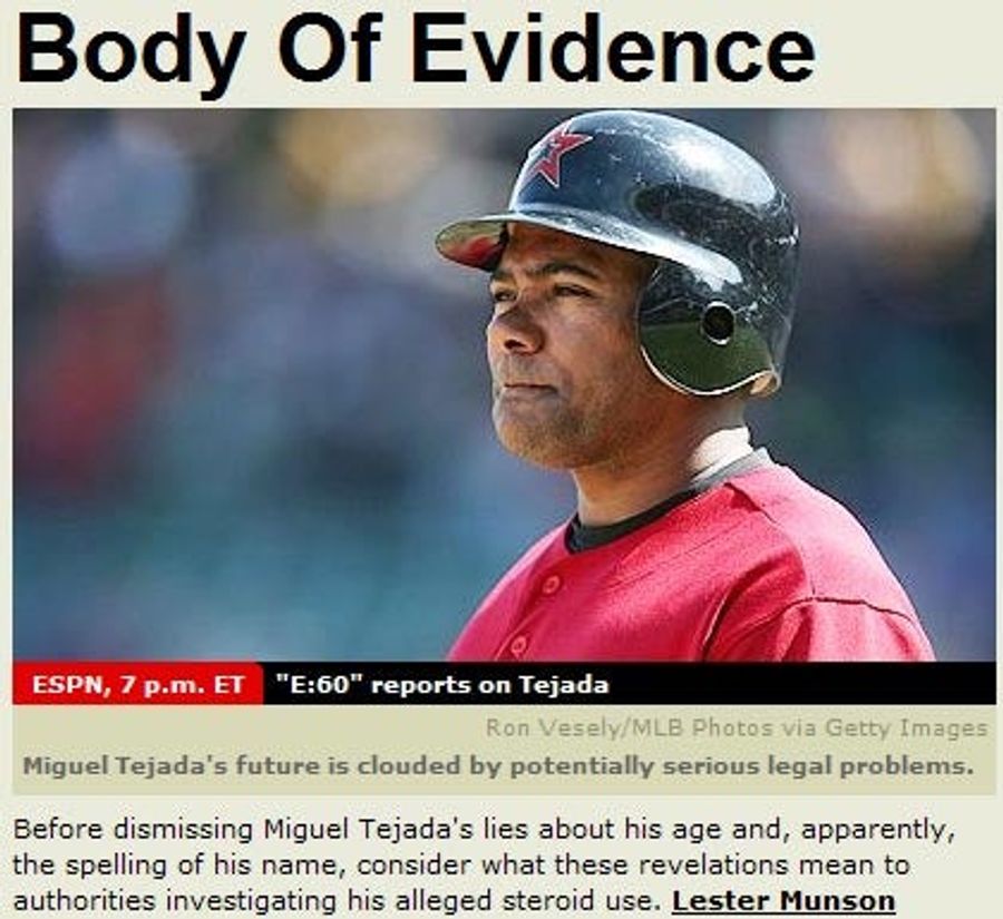 ESPN Insists You Watch Them Torture Miguel Tejada