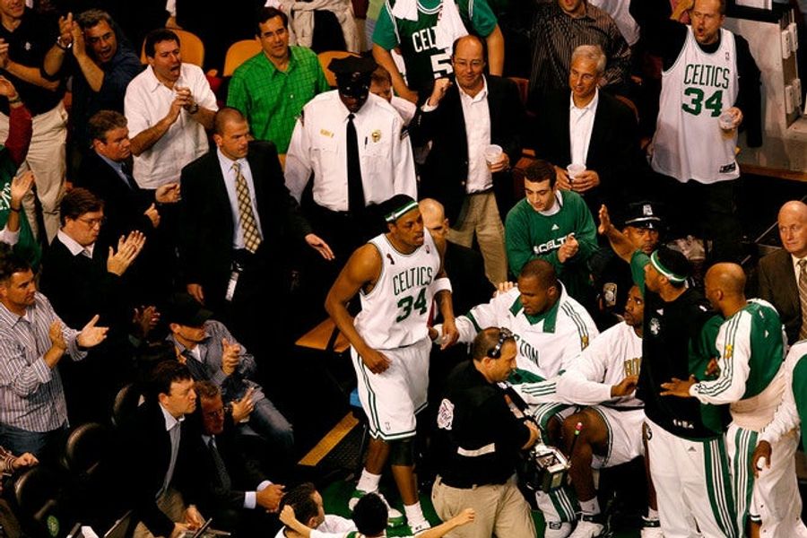 Paul Pierce One-Leggedly Asserts Himself In Game One