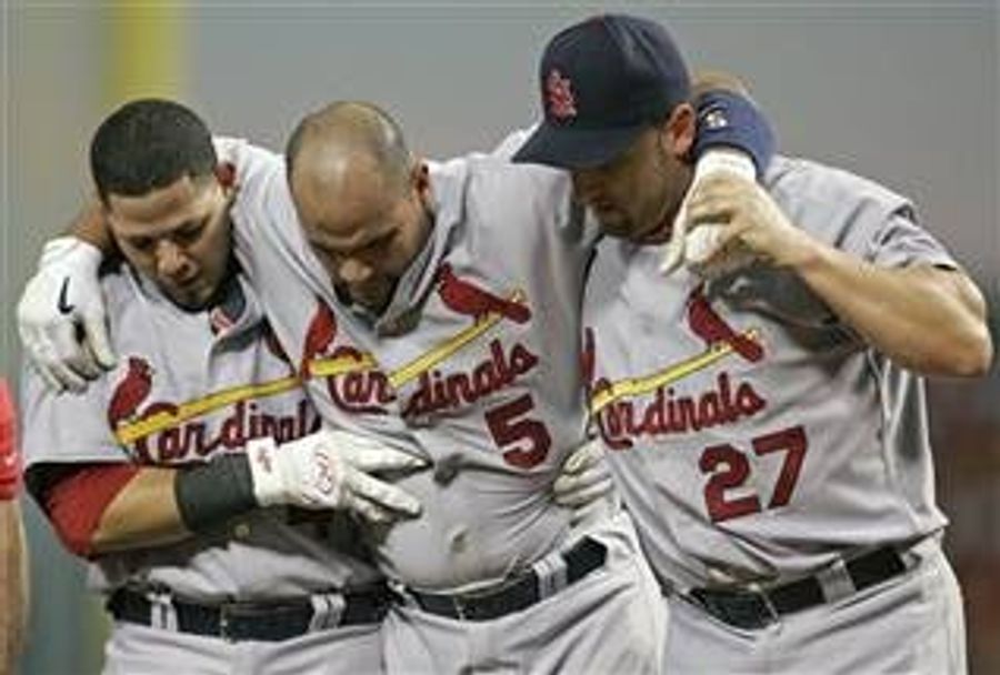 Pujols Breaks Down, Will Not Be Shot