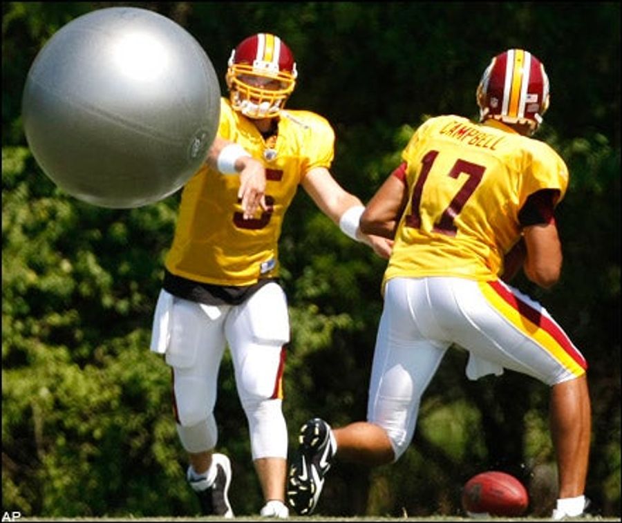 Redskins QBs Prepare for Rugged NFC East With Dodgeball