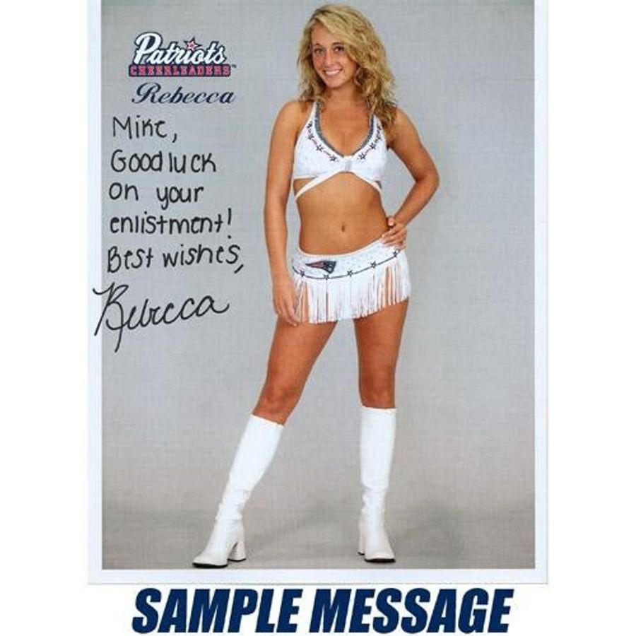 Morning Blogdome: The Patriots Would Like To Sell You Autographed Pictures Of Their Teenage Cheerleader