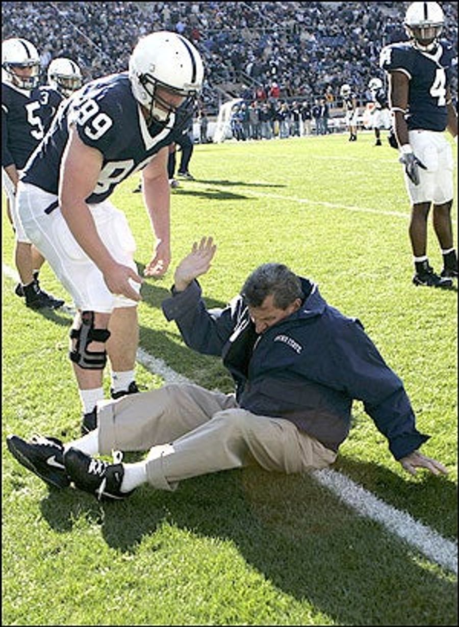 Another Downfall Of Joe Paterno's Old Age: Rampant Thuggery