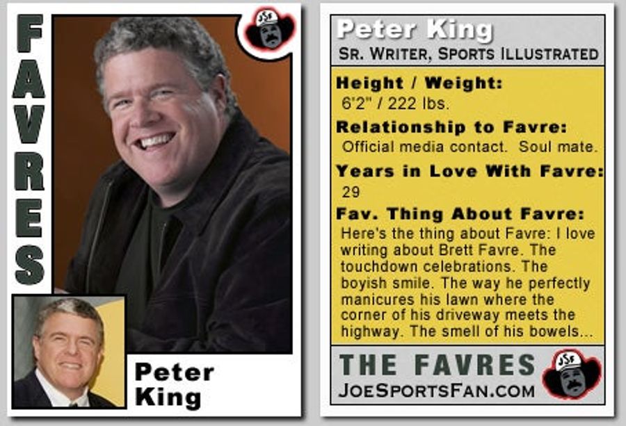 People Who Love Brett Favre, In Trading Card Form