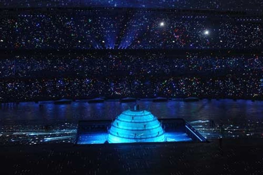 Gigantic AT&T Logo Of Doom Rings In Olympic Games