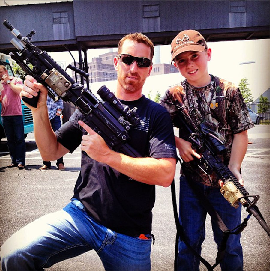 Adam LaRoche And His Son Would Like To Show You Their Very Large Guns