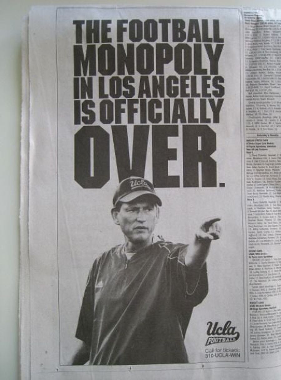 UCLA Calls Out USC in Full-Page Los Angeles Times Ad