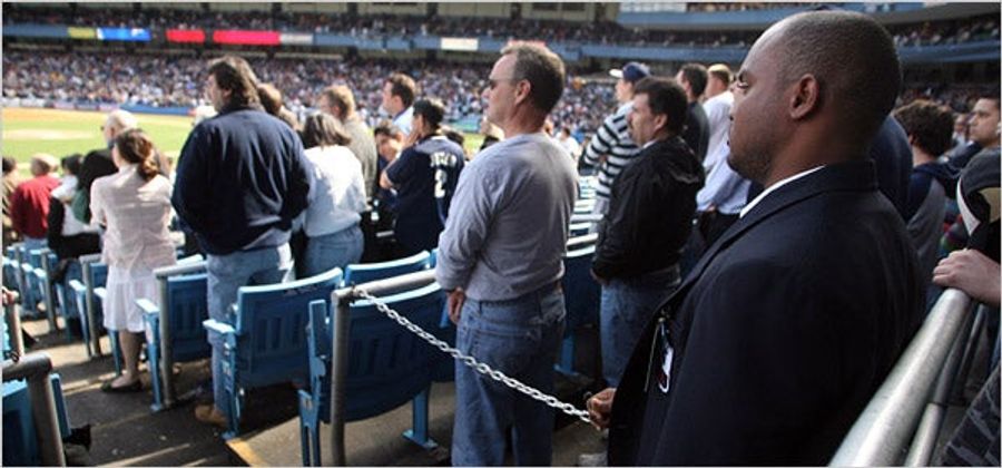 So, Yankee Stadium Takes This No Moving During "God Bless America"-Thing Rather Seriously